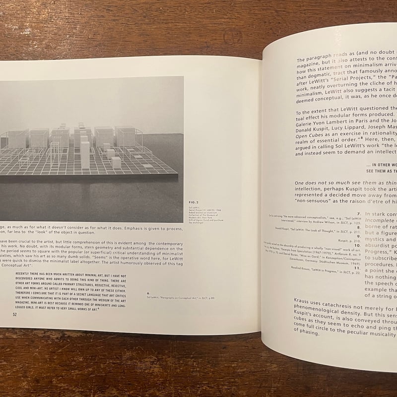 希少）ソル・ルウィット Incomplete Open Cubes の初版本。 Incomplete Open Cubes」Sol LeWitt | Frobergue