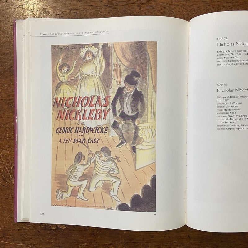 EDWARD ARDIZZONE'S WORLD : THE ETCHINGS AND LI