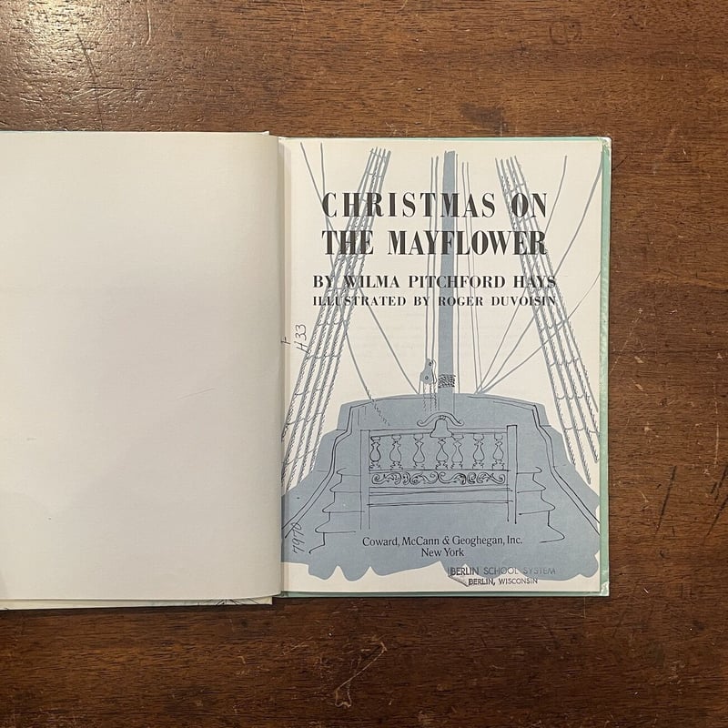 CHRISTMAS ON THE MAYFLOWER」Wilma Pitchford hay