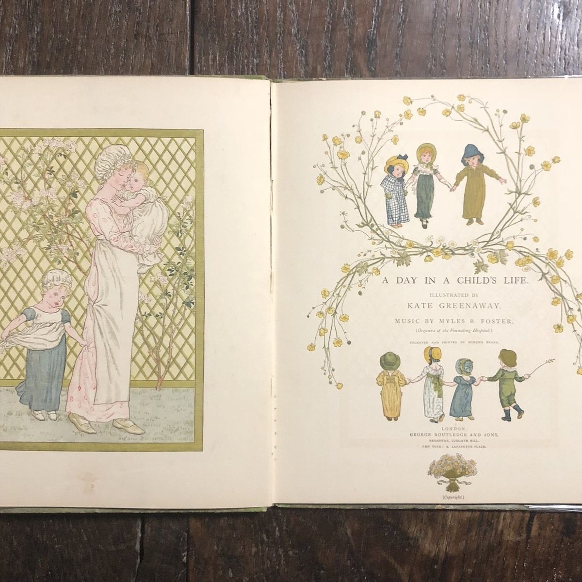 A DAY IN A CHILD'S LIFE(1880's)」Kate Greenaway A DAY IN A CHILD'S LIFE(1880's)」Kate Greenaway