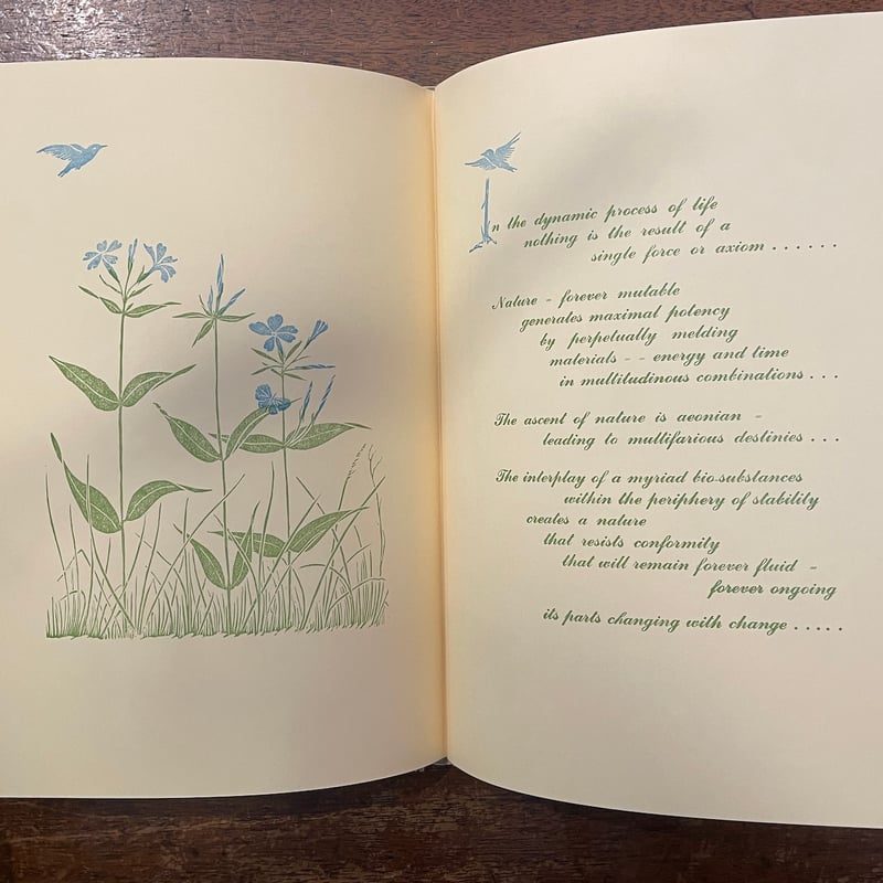 BEN FROST 'Effortless' デジタルプリント 手書きサイン入り The Evolving Omnity（1981年初版）」Gwen Frostic サイン入