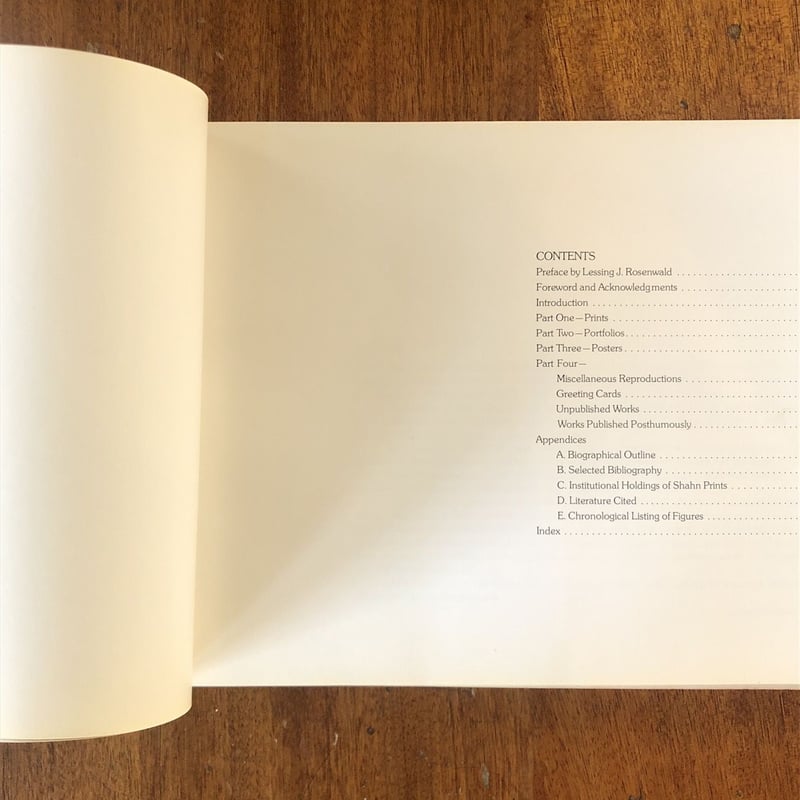 THE COMPLETE GRAPHIC WORKS OF BEN SHAHN」Kennet