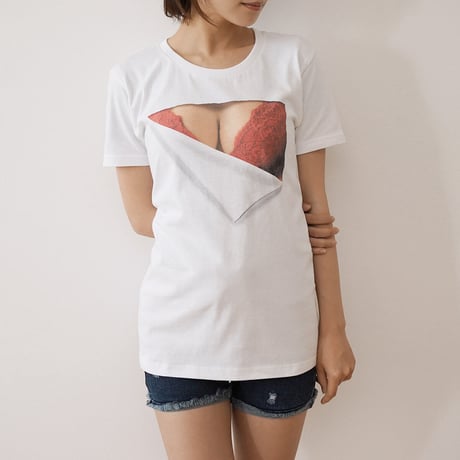 妄想マッピングＴシャツ / Red Bra