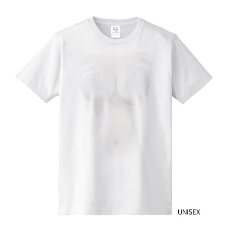 うっすらと谷間が見える妄想マッピングＴシャツ