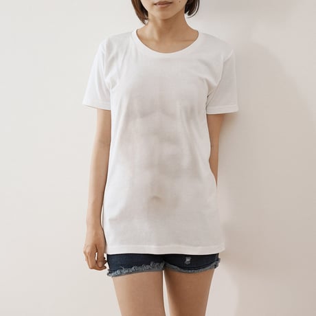 うっすらと筋肉が見える妄想マッピングＴシャツ