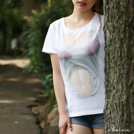 妄想マッピングTシャツ/ Splash/ Pink bra