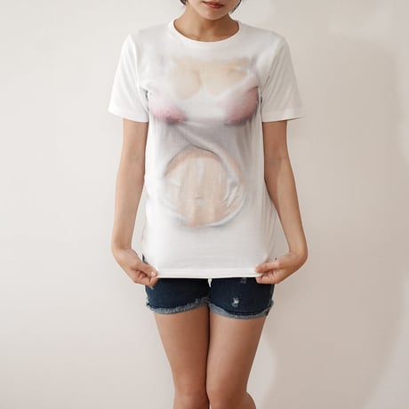 妄想マッピングTシャツ/ Splash/ Pink bra
