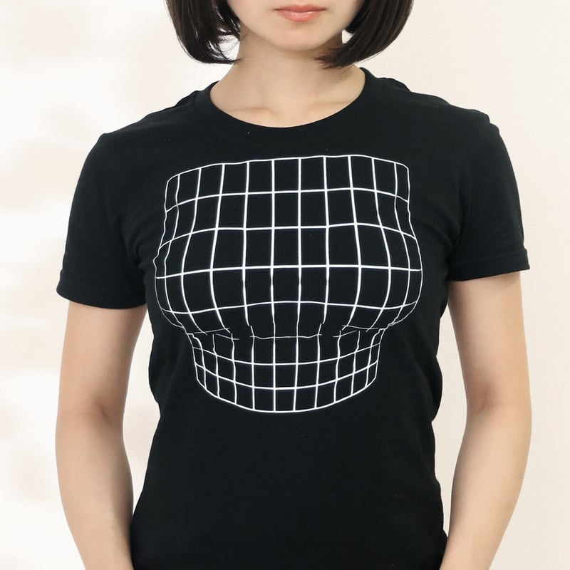 MINDSET Tシャツ 妄想マッピングTシャツ/ Illusion grid/ Black | ekōD Works
