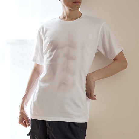 うっすらと筋肉が見える妄想マッピングＴシャツ