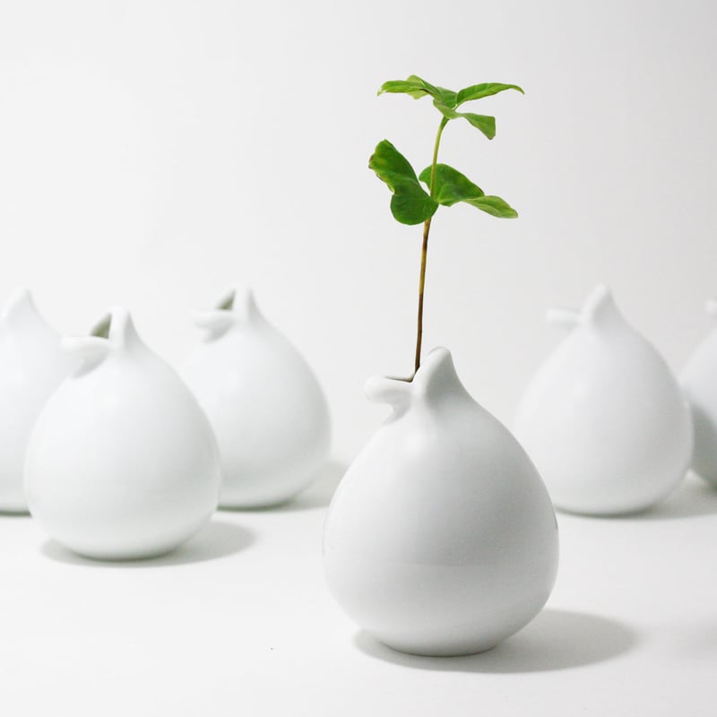 Chu-Lip Pot -Ceramic White- | ekōD Works