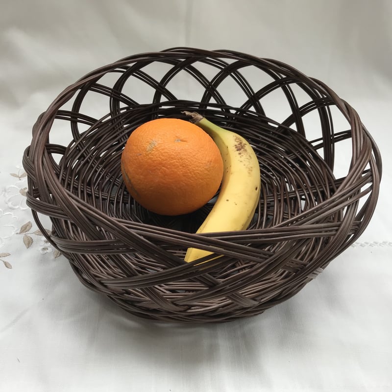 わらびかご　バスケット　かご　沖縄 沖縄 天然素材 わらび細工 わらびカゴ 取手付き 仲原さん作