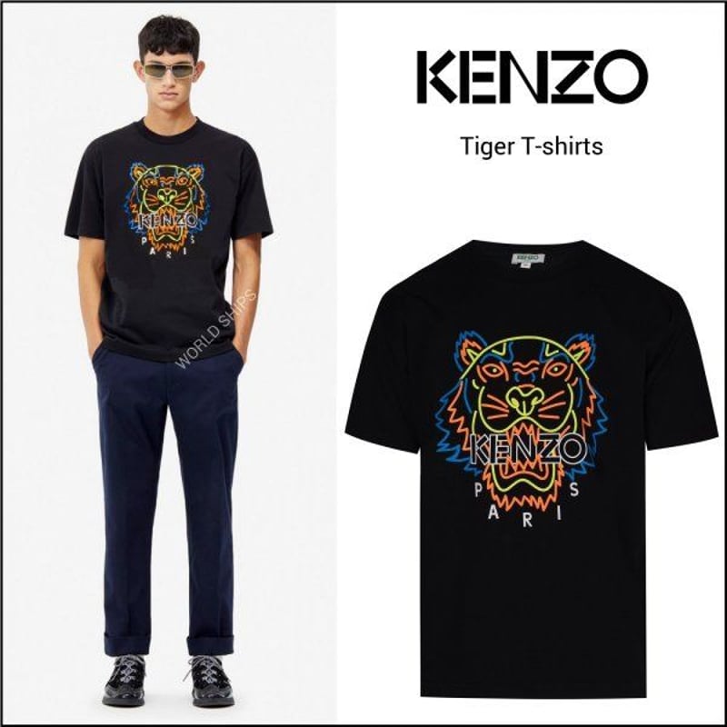 KENZO ケンゾー Tシャツ メンズ KENZO 半袖 レディース ブラック