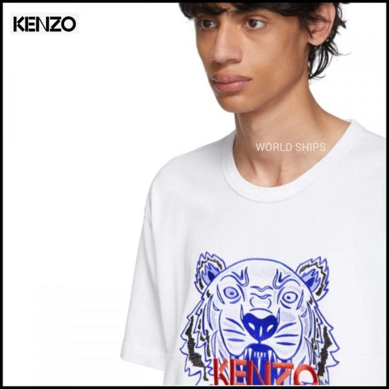 【早い者勝ち】KENZO ケンゾー Tシャツ 半袖 白 ホワイト ロゴ 虎