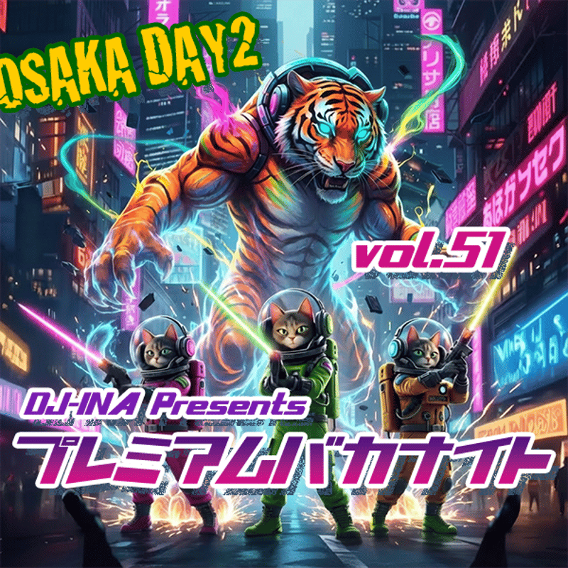 DJ-INA Presents プレミアムバカナイト vol.51【OSAKA DAY2】 |