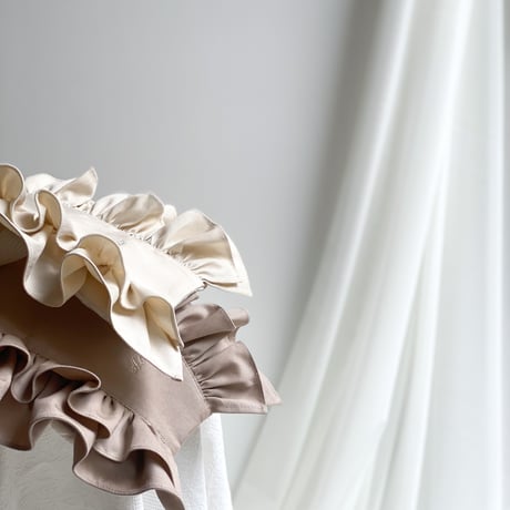 Frill ruck suck * latte beige*