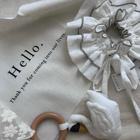mellow bib ribbon -plain-