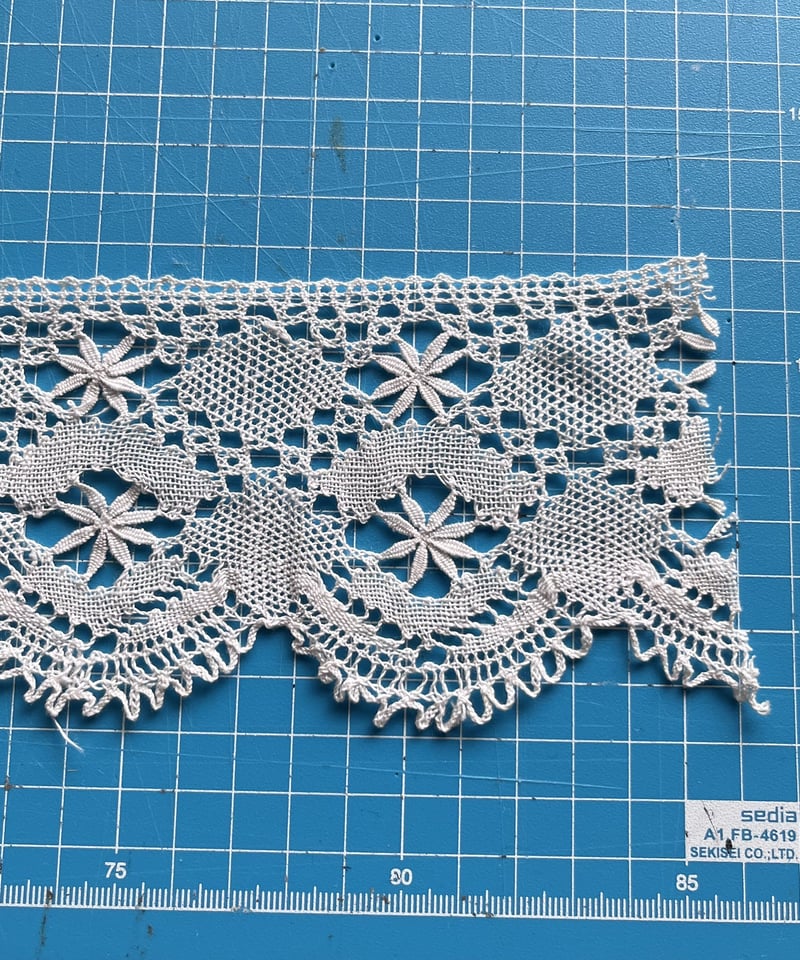 幅広ボビンレース1m 白系 RY-394 | puce puce puce.