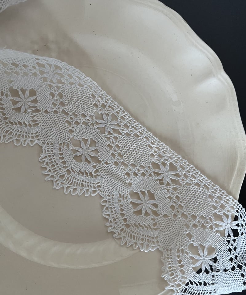 幅広ボビンレース1m 白系 RY-394 | puce puce puce.
