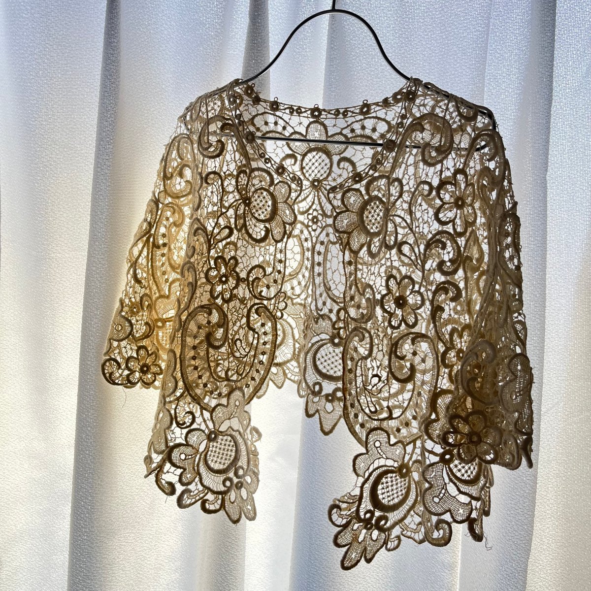 レース　ジレ　ボレロ　アンティーク アンティークギュピールレースボレロ | puce puce puce.