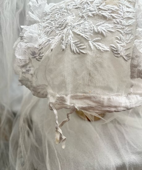 フランスアンティーク大人用ボネ　RY-1038