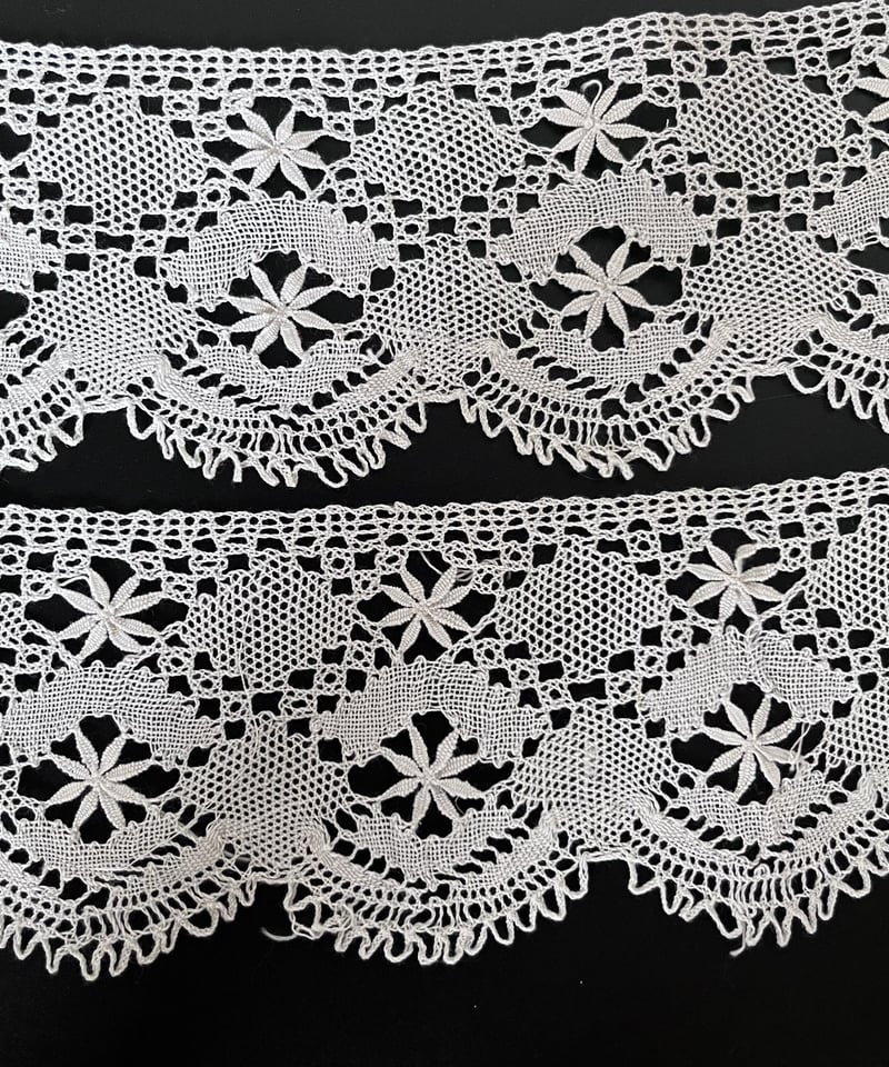 幅広ボビンレース1m 白系 RY-394 | puce puce puce.