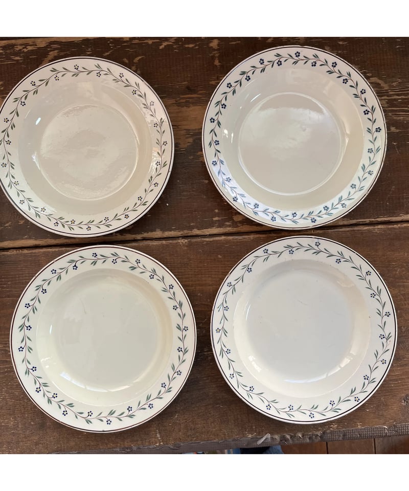 Longwy ロンウィー オクトゴナル プレート フランスアンティーク 小花