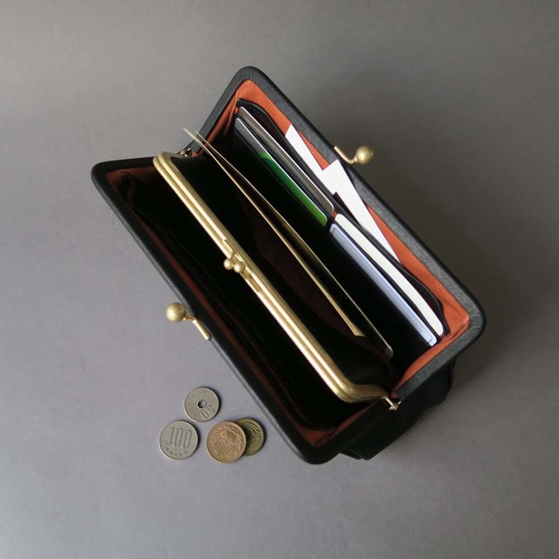plain gama long wallet (black) | yammart