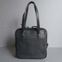 plain gama hand bag-square (black) | yammart