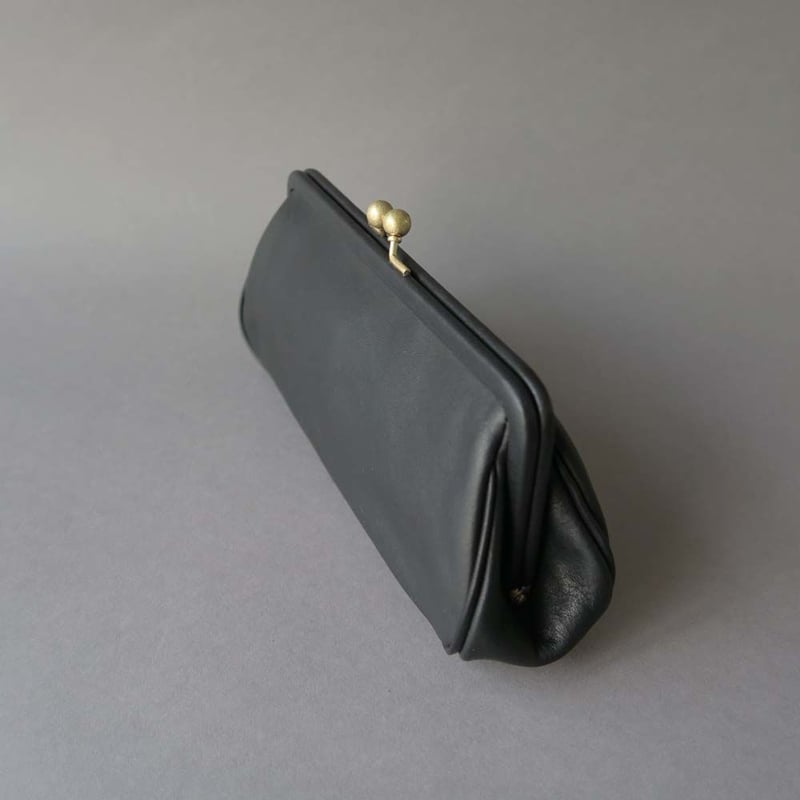 plain gama long wallet (black) | yammart