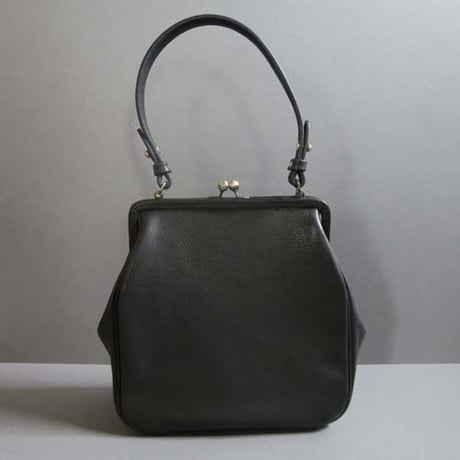 plain gama hand bag-square (black)