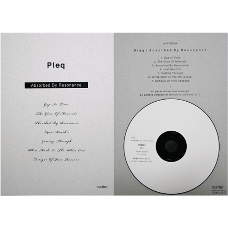 CD | Absorbed By Resonance :: Pleq - MATTER005