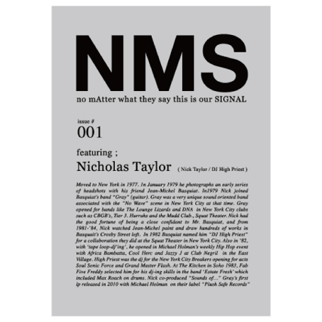 NMS Zine #001 featuring Nicholas Taylor