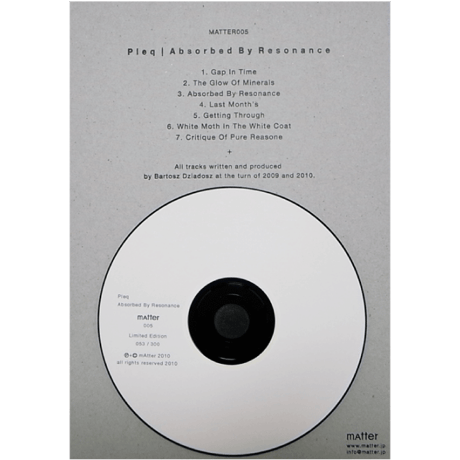 CD | Absorbed By Resonance :: Pleq - MATTER005