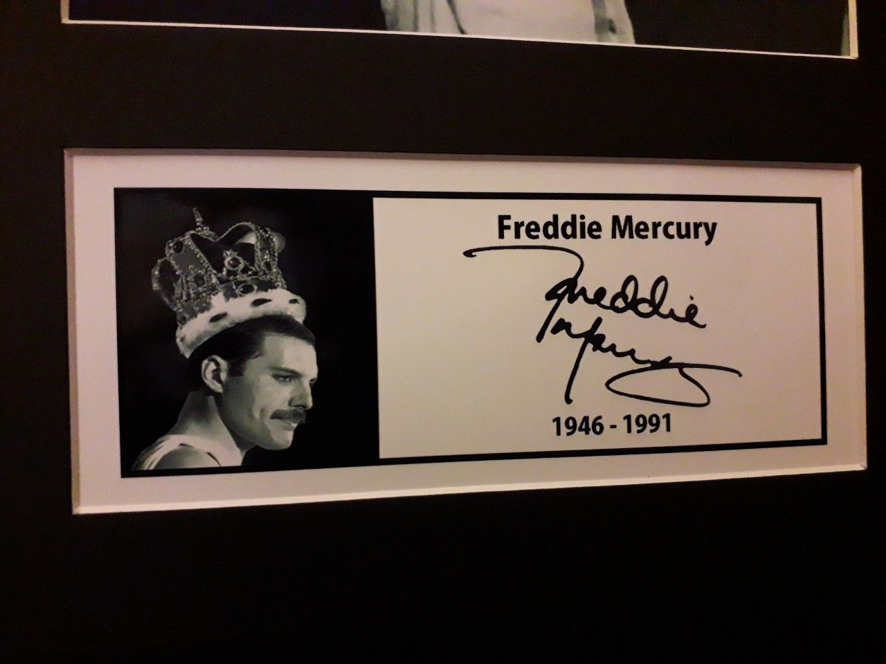 肉筆 フレディ・マーキュリー サイン Queen Freddie Mercury original
