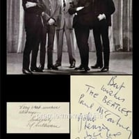 ビートルズ サイン入り写真ポスター　エドサリバンショー初出演！【英国輸入 グッズ 雑貨】