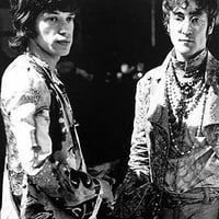 ジョン・レノン＆ミック・ジャガー写真ポスター (All you need is love)