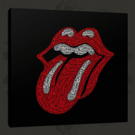 ローリング・ストーンズ「ベロ・マーク」「Lips and Tongue」キャンバスアートプリント【高画質】