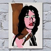 アンディ ウォーホル リトグラフ 「ミック ジャガー」レプリカ 世界100部限定】アンディ ウォーホル リトグラフ 「ミック ジャガー