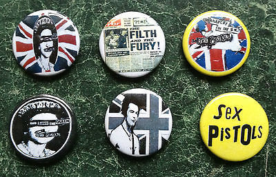 sex pistols chaos UK discharge 缶バッジ punk セックス・ピストルズ 缶バッジ【6点セット】Made in England | K