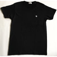 KIBAMUSHA EMBROIDERY TEE／鬼馬武者刺繍Tシャツ／KOBUSHI BRAND／コブシブランド（BLACK/SILVERシルバー刺繍)