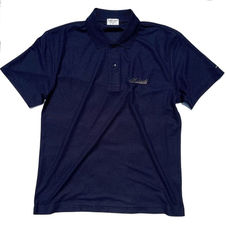 ドライ鹿の子ポロシャツ（拳印ガンメタ刺繍）／KOBUSHI GUNMETAL EMBROIDERY LOGO  POLO SHIRT