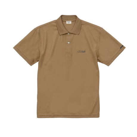 ドライ鹿の子ポロシャツ（拳印ガンメタ刺繍）／KOBUSHI GUNMETAL EMBROIDERY LOGO  POLO SHIRT