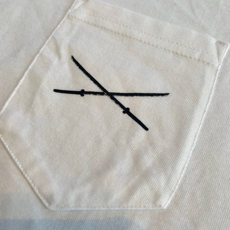KOBUSHI LOGO×KATANA POCKET T-SHIRT 拳印×日本刀 ポケットTシャツ SOLDIER FIGHTER MARTIAL ARTS KOBUSHI BRAND
