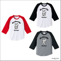 TATTOO DONBURI BECKONING CAT 3/4S RAGLAN T-SHIRT（刺青ドンブリ招き猫 7部丈ラグランTシャツ）　OPENING MEMORABILIA　KOBUSHI