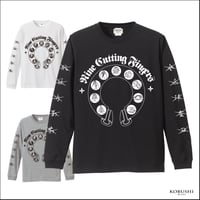 9CUTTING FINGERS L/S T-SHIRT 九字印ロングTシャツ　WAGARA 和柄 NINJYA 忍者 厄除け KOBUSHI BRAND /拳BRAND /コブシブランド