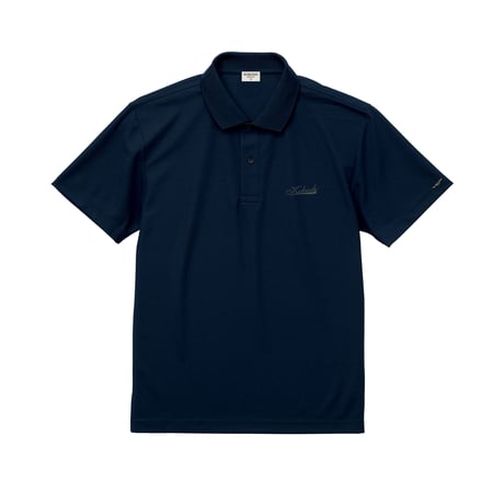 ドライ鹿の子ポロシャツ（拳印ガンメタ刺繍）／KOBUSHI GUNMETAL EMBROIDERY LOGO  POLO SHIRT