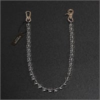 【即納】CRYSTAL WALLET CHAIN／クリスタル ウォレットチェーン／天然石水晶鎖[白]　NATURAL STONE ACCESSORIES／天然石アクセサリー　KOBUSHI