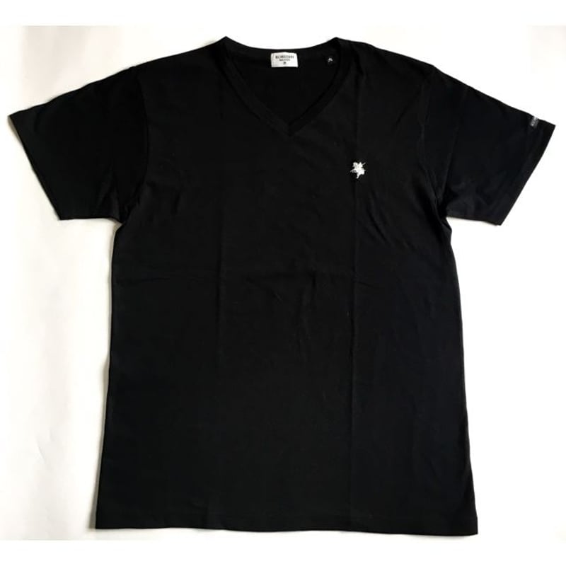 KIBAMUSHA EMBROIDERY V-NECK TEE／鬼馬武者刺繍VネックTシャツ／