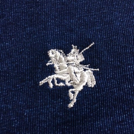 DEMON HORSE MUSHA INDIGO TEE／ 鬼馬武者 デニムTシャツ／KOBUSHI BRAND／コブシブランド
