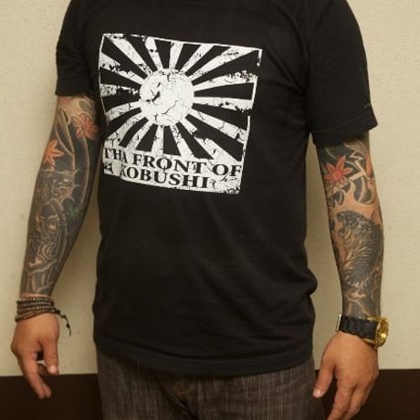 【SPECIAL】Rising Sun Flag  T.F.O.K.(THA FRONT OF KOBUSHI) T-SHIRT 旭日旗(陸軍仕様)拳戦線Tシャツ  自衛隊 KOBUSHI BRAND